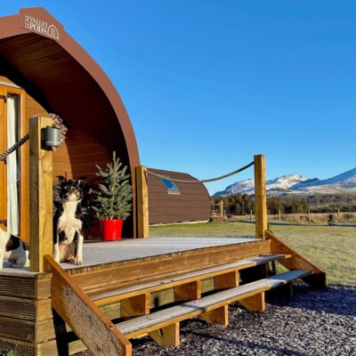 Winter at Llwyn Mafon Isaf glamping - the underfloor heating will keep you nice and warm! Winter at Llwyn Mafon Isaf glamping - the underfloor heating will keep you nice and warm!